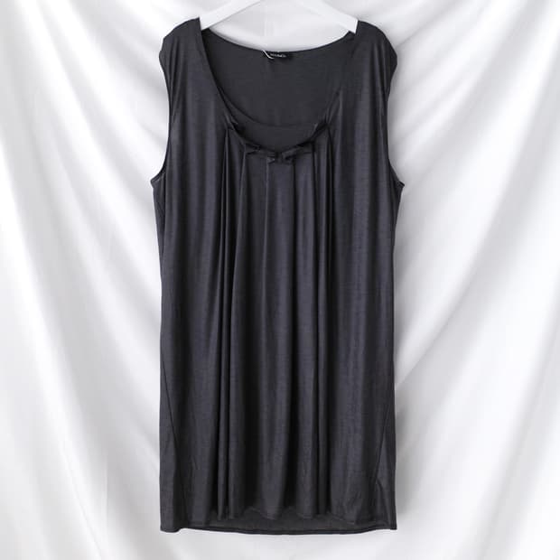 max&co) shirring sleeveless one-piece