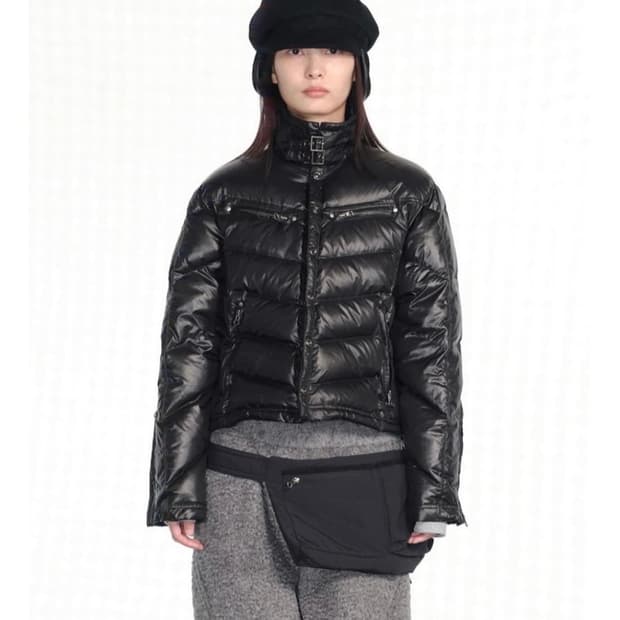 Cerric 버클 스카 다운 재킷