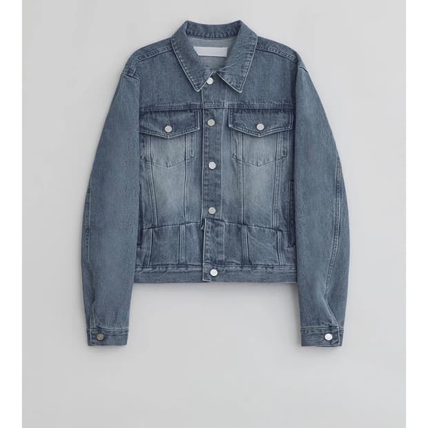 EE DIAGONAL CUT DENIM JACKET (s)