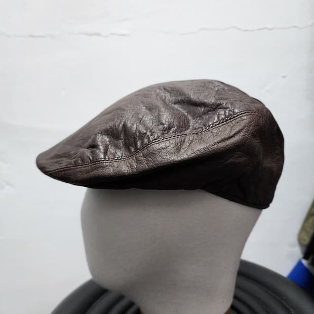 가죽 리얼레더 아메카지 헌팅캡 