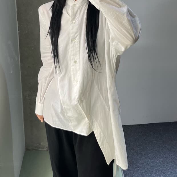 앤 드뮐미스터 언발란스 레이어드 셔츠