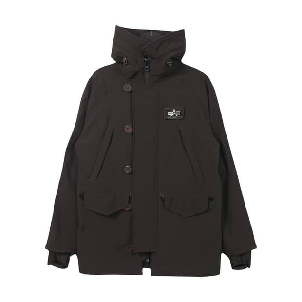 알파인더스트리 다크 브라운 소프트쉘 테크니컬 자켓 XS