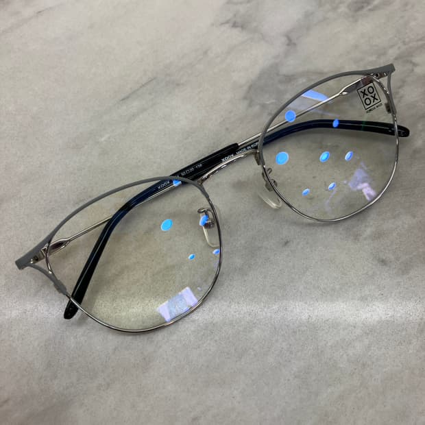 XOOX 그레이실버 웰링턴 메탈테 안경