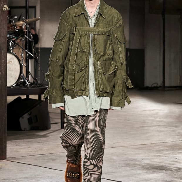 dries van noten 오버다이 카고자켓