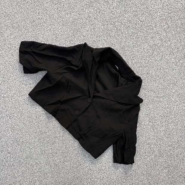 M 빈티지 여성 크롭 블레이저 자켓 0714J2