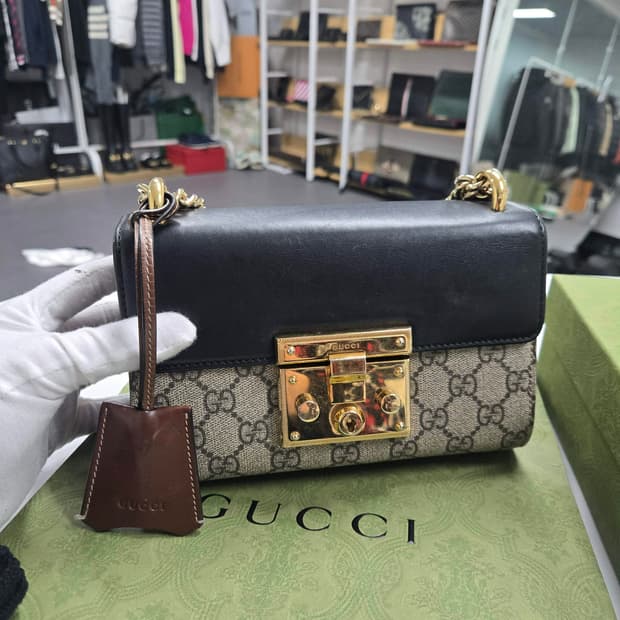 [A급컨디션] 구찌 패드락 체인 숄더백