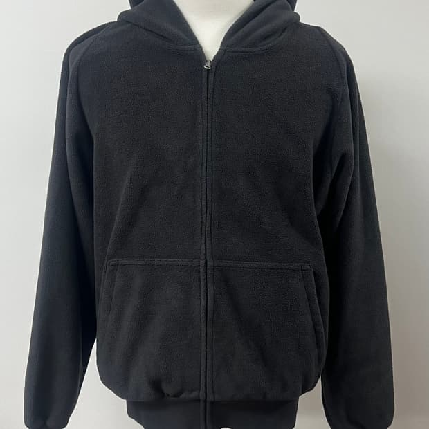 (새상품)이지갭 폴라플리스 후드 집업 블랙커피 S