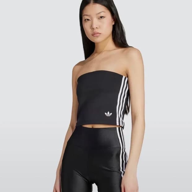 아디다스 3S 블랙 튜브탑 XS