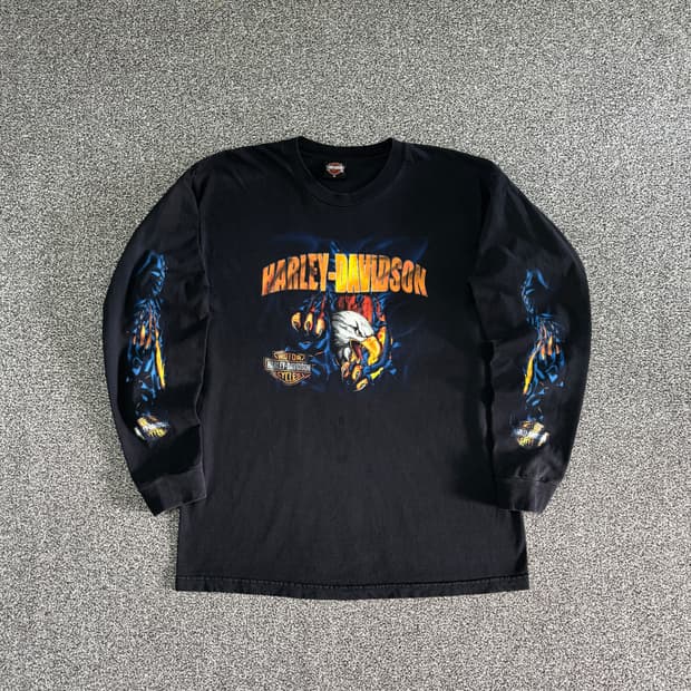 빈티지 할리데이비슨 롱슬리브 티셔츠