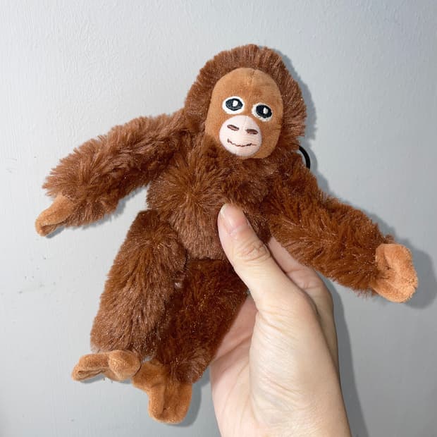 [중고] 오랑이 갈색 원숭이 인형 키링