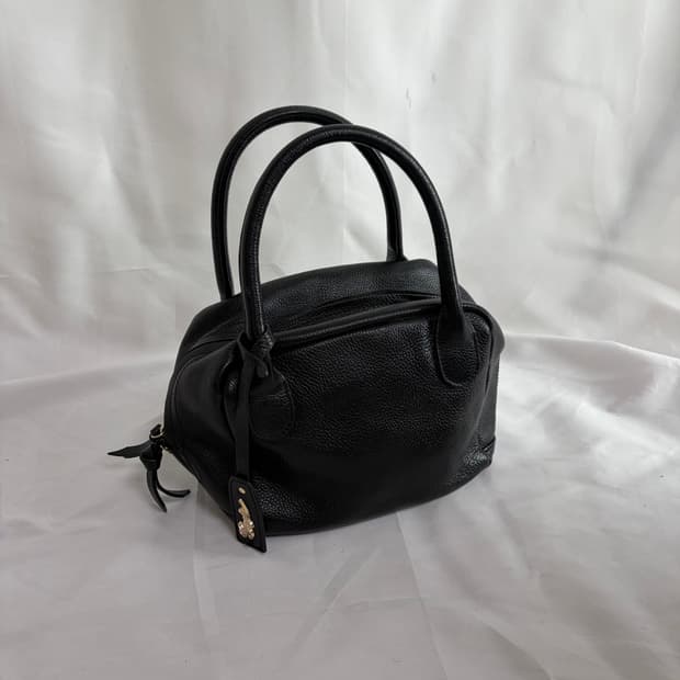 Romeo Gigli 블랙 가죽 토트백