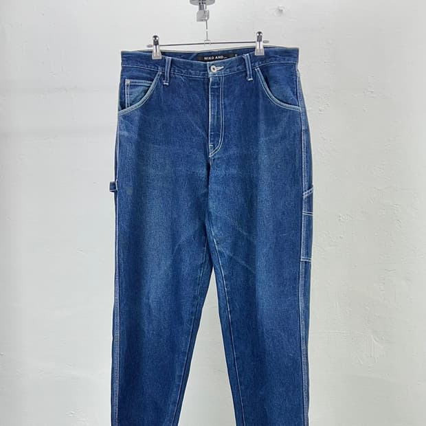 니코앤드 드라이 인디고 카펜더 데님 팬츠