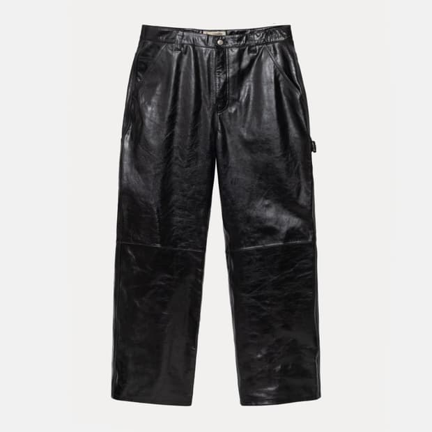 스투시 레더 카펜터 팬츠