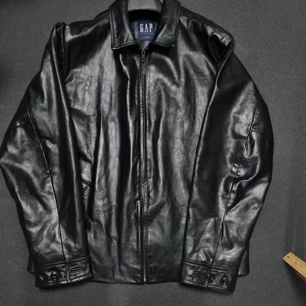 올드 갭 레더 자켓 L