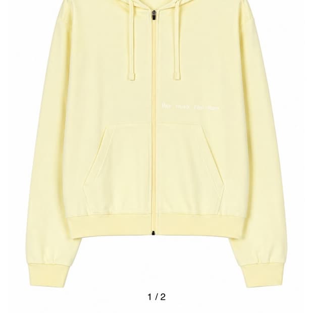 이노룸 Rum Hoodie Zip-up lemon butter