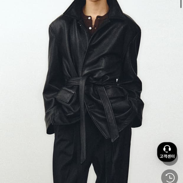 노이어 램스 레더 하프 카코트