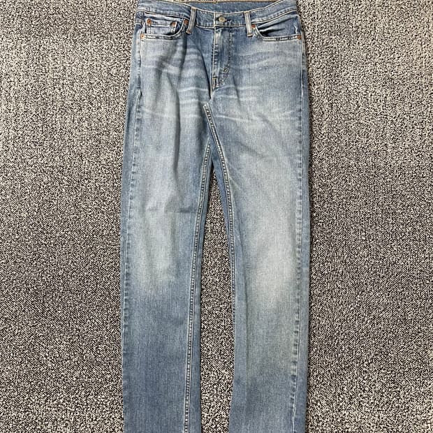 빈티지9. 리바이스 511 슬림핏 워시드 진 데님팬츠 청바지