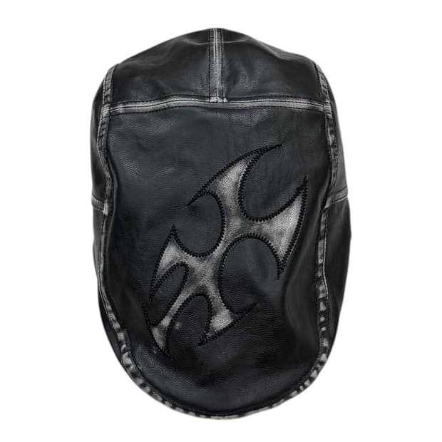 ESC STUDIO  워싱 레더 헌팅캡 모자 블랙