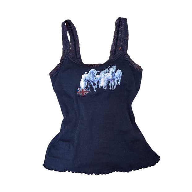 navy uk unicorn sleeveless