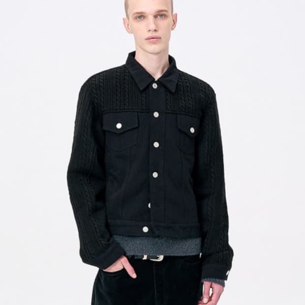애니타임로릭 ZINNIA MIX JACKET-BLACK 판매