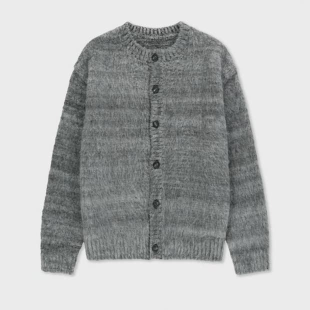 벨리에 24fw 브러쉬드 탐 가디건 포그그레이 5