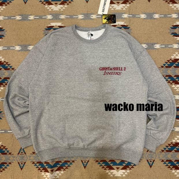 [XL] 와코마리아 x 공각기동대 맨투맨 그레이 