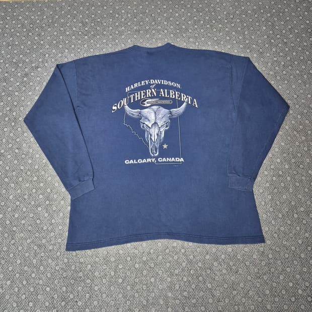 
[XL]90s US Made 할리데이비슨 롱슬리브 - 198
