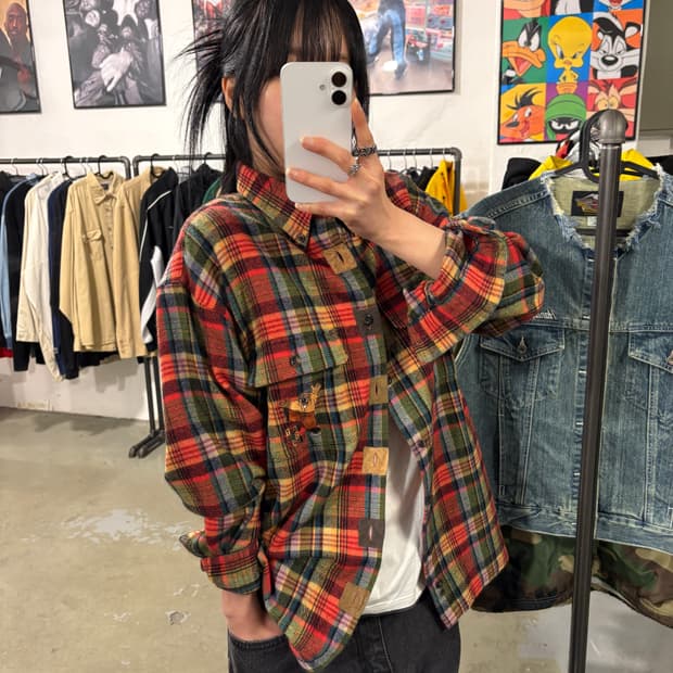 일제 빈티지 체크남방 