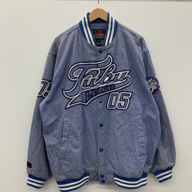 Fubu 올드스쿨 데님 스타디움자켓