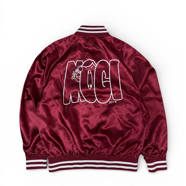 Vintage Graffiti Satin Varsity Jacket