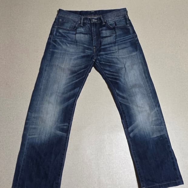 리바이스 505 워싱 데님바지