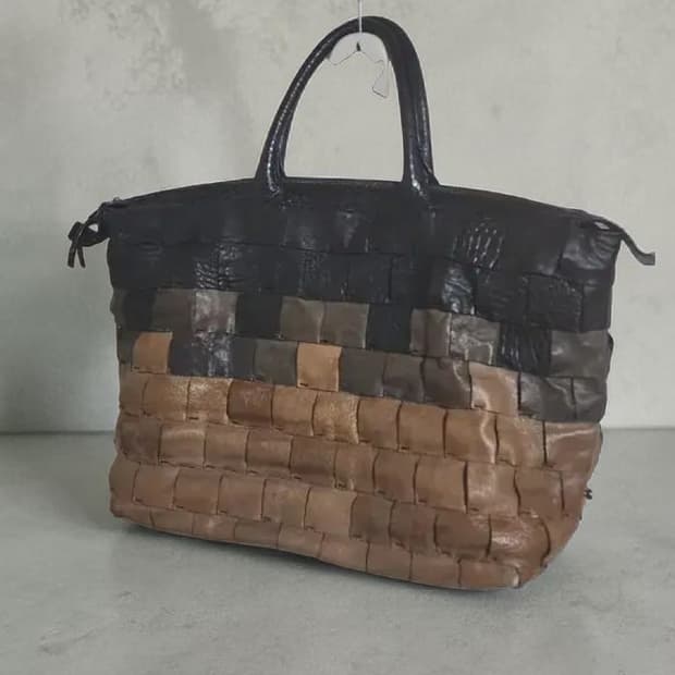 쌈지 빈티지 양가죽 토트백