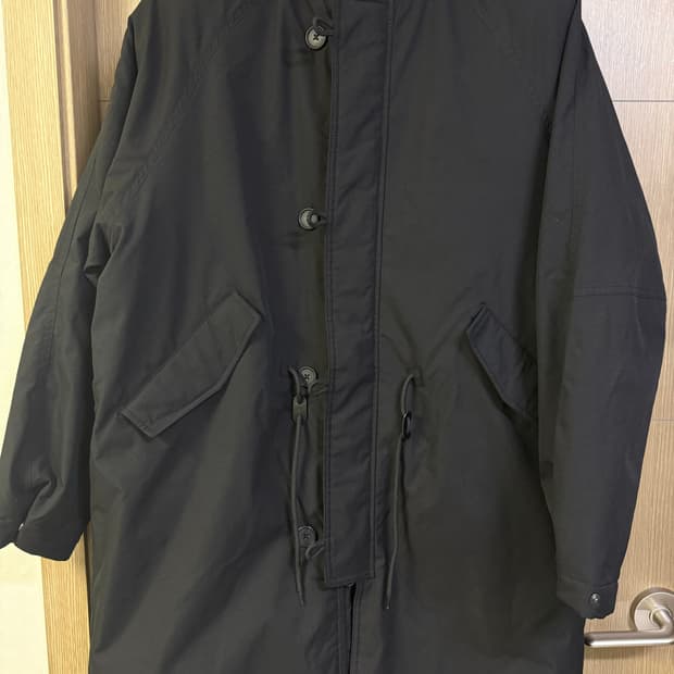 코드그라피 피쉬테일 후드 롱파카 M 