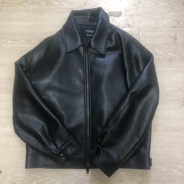 라퍼지스토어 버핑레더 싱글라이더자켓 L 100