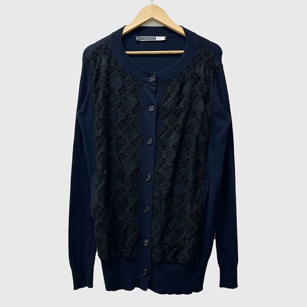 막스마라 스포트막스 앙고라 래빗 라나 울 플라워 레이스 롱 가디건 여성S