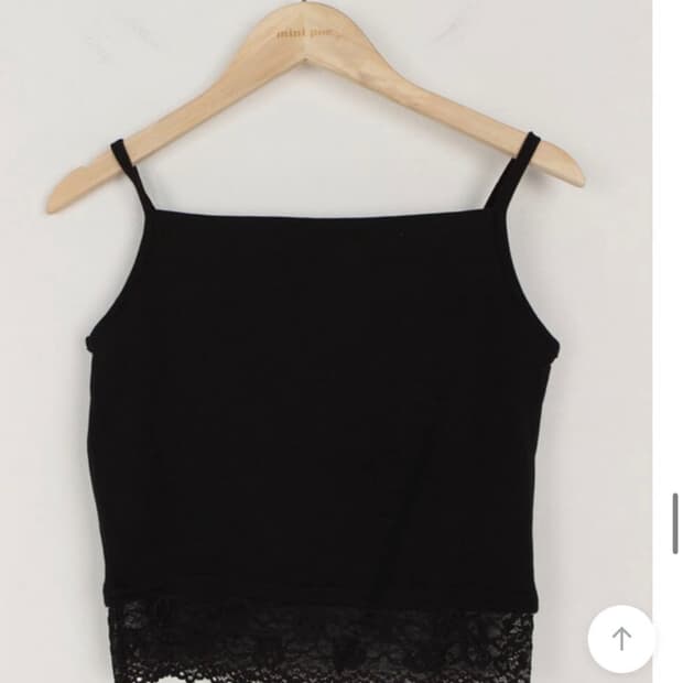 미니포에 셀리 레이스 슬리브리스(블랙)