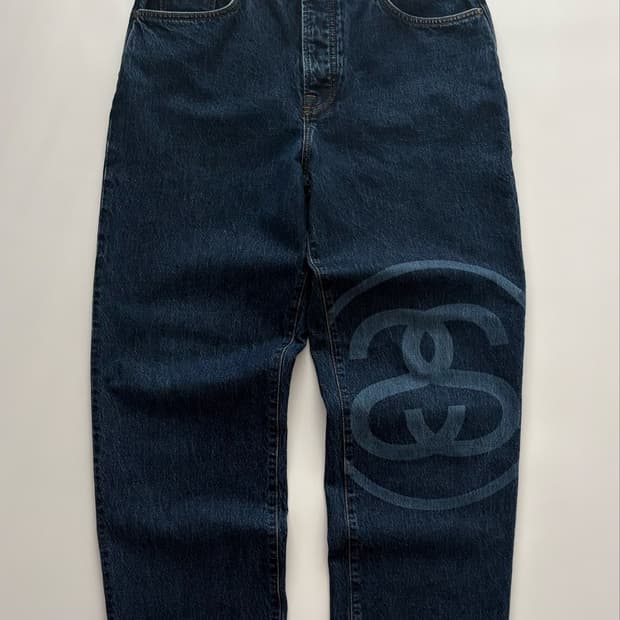 Stussy 스투시 SS 링크 빅 올 진 원 워시