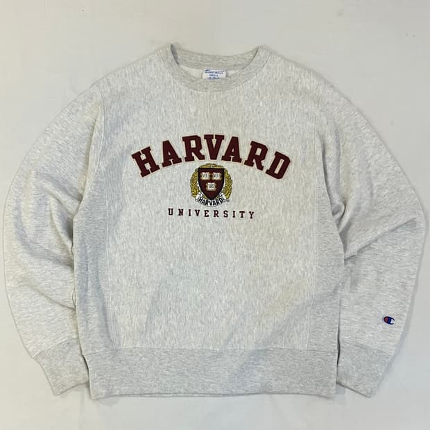 챔피온 리버스위브 하버드 컬리지 스웻셔츠 멜란지