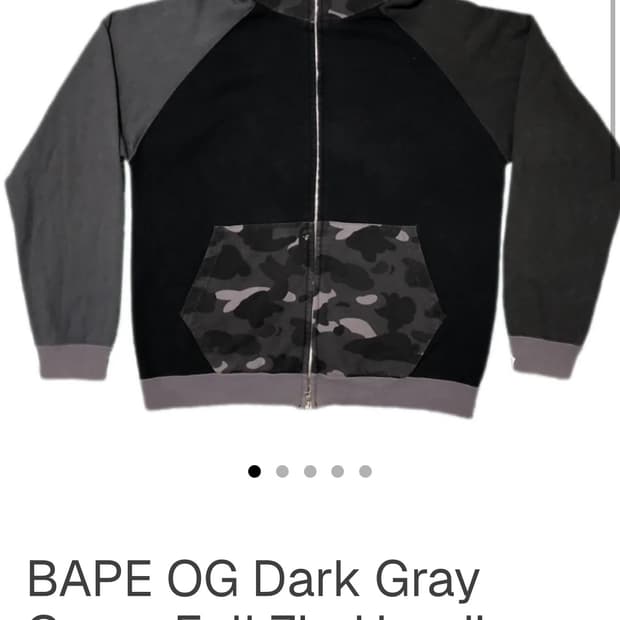 00s og nigo 베이프 후드집업 L