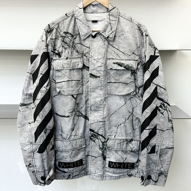 오프 화이트 16SS 마블 필드 자켓