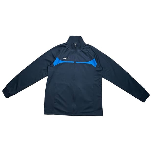 나이키 스우시 배색라인 져지 트랙탑 네이비 L