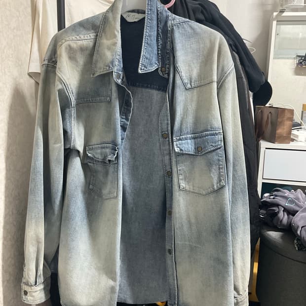 안셀름 데님 웨스턴 셔츠 