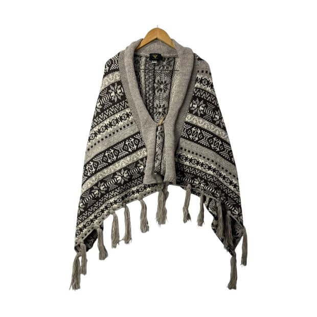 [Highland 2000] 하이랜드2000 노르딕 패턴 프린지 케이프