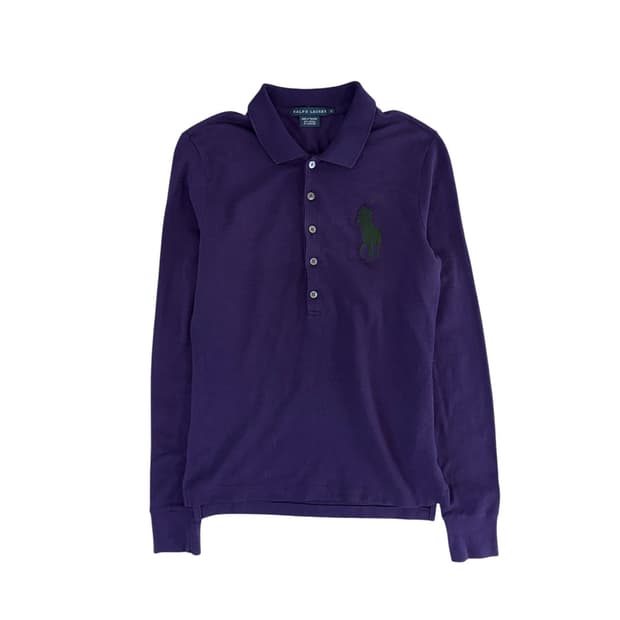 폴로 빅포니 퍼플 긴팔티 s
