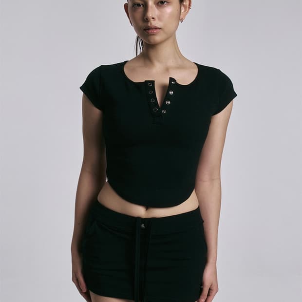 플리즈노팔로우 Jenny snap top (black)
