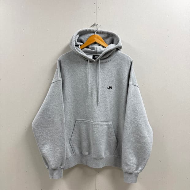 남성 100-105 / Lee 후드티 스몰로고 그레이