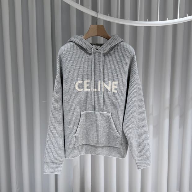 (A+/S) / 셀린느 울리브드 그레이 니트 후드