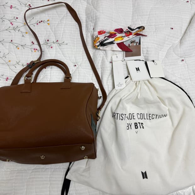 방탄 BTS 뷔 아티스트 메이드 컬렉션 뮤트 보스턴 백