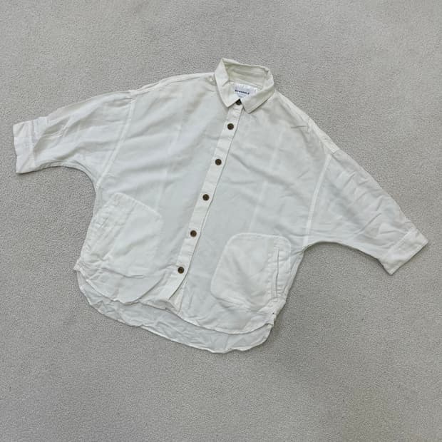 90 빈폴 여성 린넨 셔츠 0415M