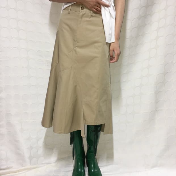 Junya watanable ad2011 면 롱 치마